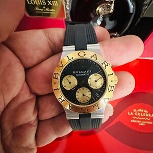 BVLGARI Diagono CH 35 SG Chronograph 18K Yellow Gold & Stainless Steel Case